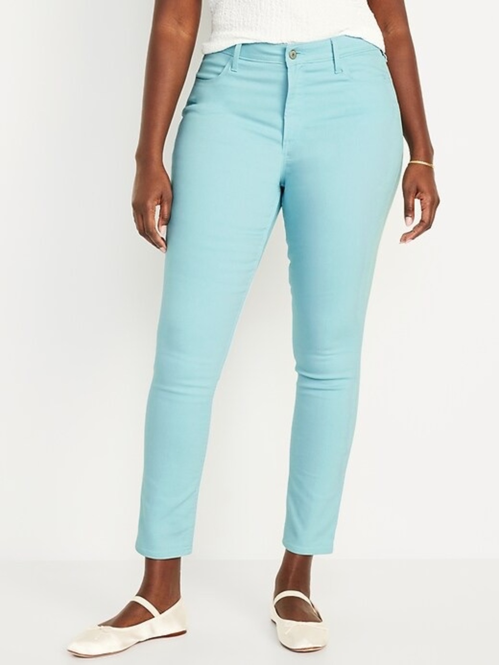 NWT Old Navy Light Blue High-Rise Wow Super-Skinny Jeans